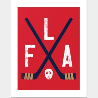 FLA Retro Sticks - Red Posters and Art